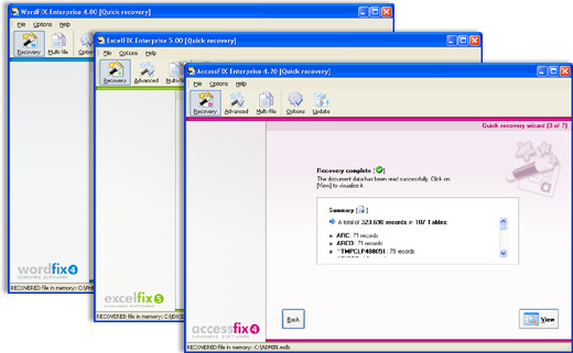 OfficeFIX Office Data Recovery Screenshot